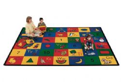 Small Carpet Rectangle 4'5''x5'10'' Blocks of Fun